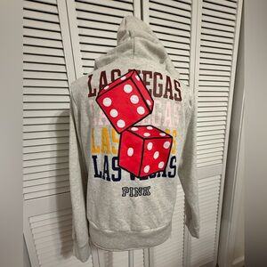 PINK Victorias Secret Las Vegas Dice Full Zip Hoodie